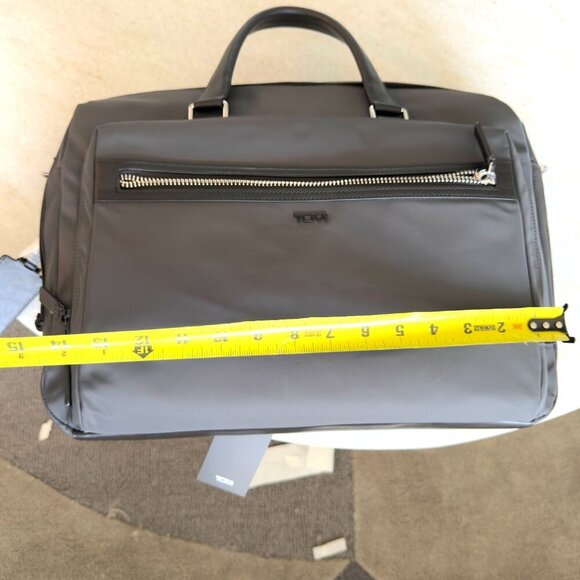 Tumi OAKFIELD Grey Nylon & Leather Large Laptop Briefcase  136350, New with tags - Picture 13 of 16